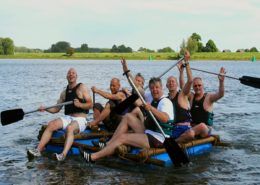 Vlotbouwen tijdens een personeelsuitje in Gelderland